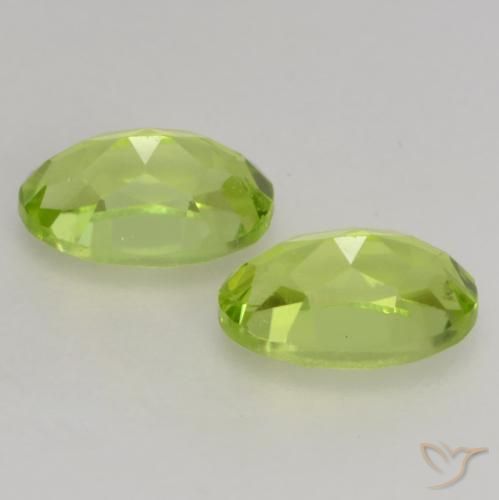 Gemas de Peridoto Verde vivo natural de 1.13 ct, Ovalada, VS