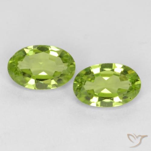 0.97ctw Natural Verde vivo Peridoto, Ovalada, VS