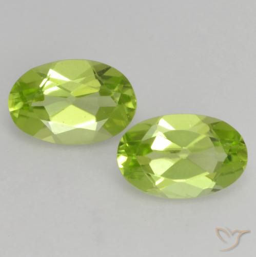 0.84ctw Natural Verde vivo claro Peridoto, Ovalada, VS