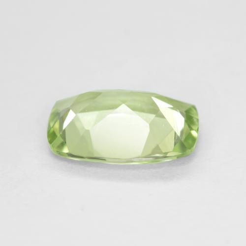 Peridoto verde natural de 1,04 ct, corte cojín, VS