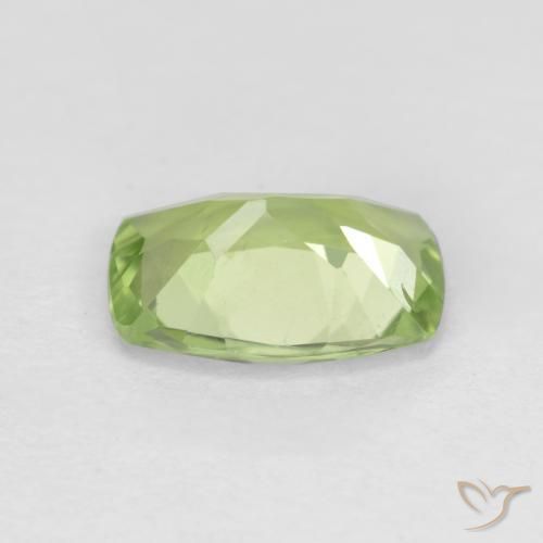 Peridoto Verde amarillento natural de 1.03 ct, Forma Cojín, VS