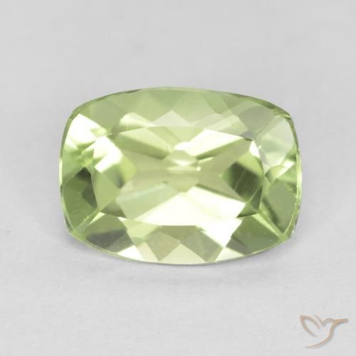 1.21ct Natural Verde vivo claro Peridoto, Forma Cojín, VVS-VS