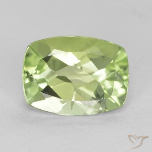 1.41ct Natural Verde vivo claro Peridoto, Forma Cojín, VS