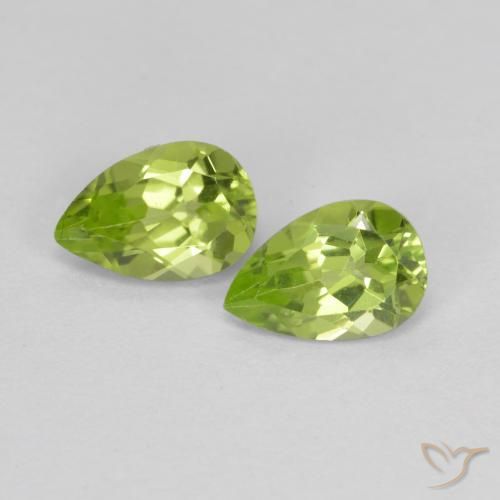 0.84ctw Natural Verde vivo Peridoto, En forma de pera, VVS-VS