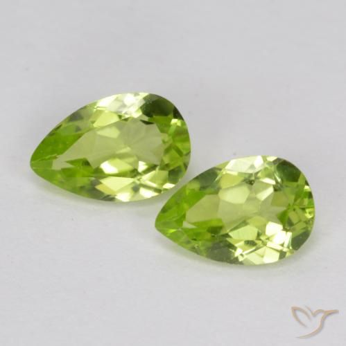 0.84ctw Natural Verde vivo Peridoto, En forma de pera, VVS-VS
