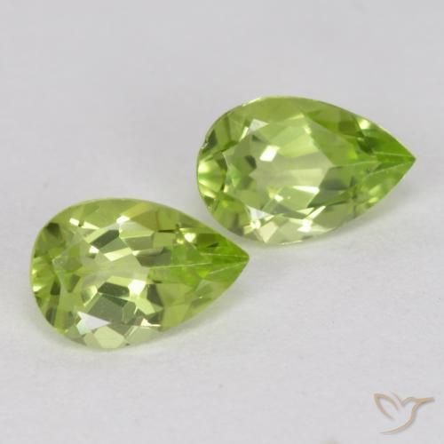 0.86ctw Natural Verde vivo Peridoto, En forma de pera, VVS-VS, Photo A