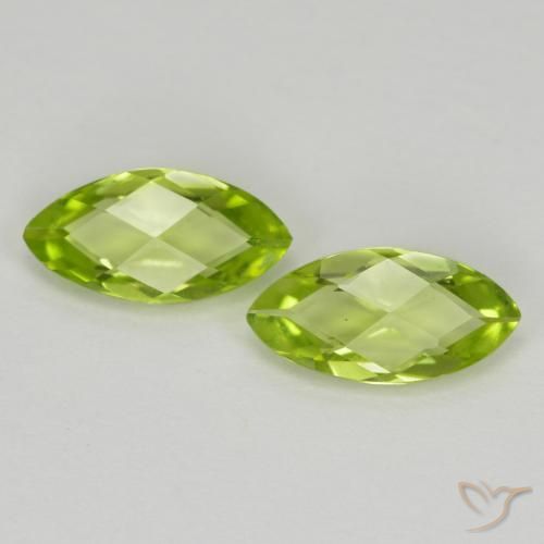 1.04ctw Natural Verde vivo Peridoto, Marquesa, VVS-VS