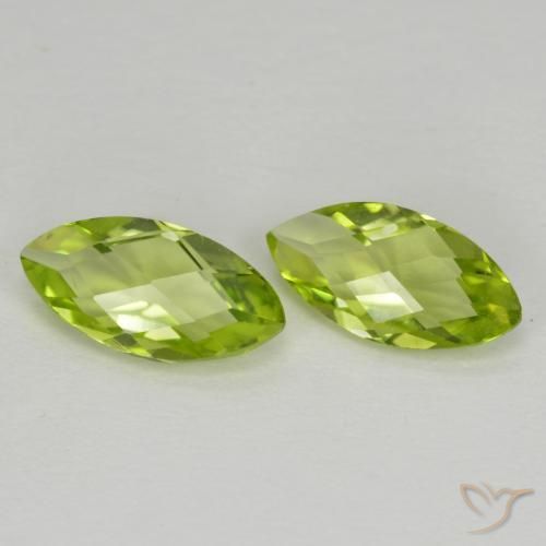 1.06ctw Natural Verde vivo Peridoto, Marquesa, VVS-VS