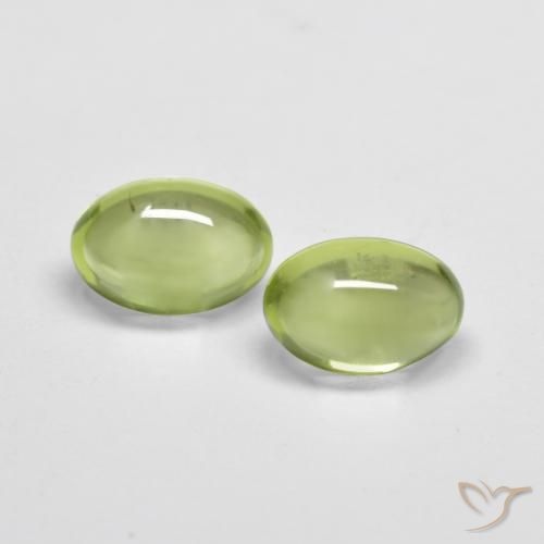 1.06ctw Natural Verde vivo Peridoto, Ovalada, Transparente