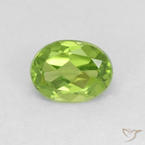 1.84ct Natural Verde vivo Peridoto, Ovalada, VS