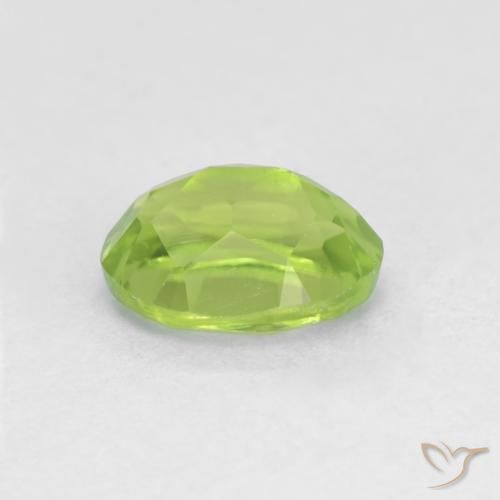 Peridoto Verde vivo natural de 1.84 ct, Ovalada, VS