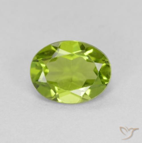 1.81ct Natural Verde vivo Peridoto, Ovalada, VS