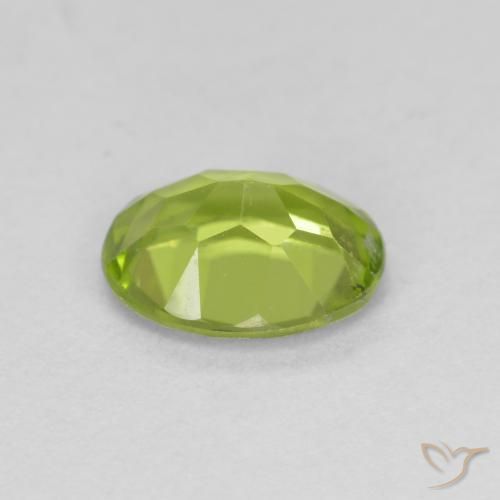 Peridoto Verde vivo natural de 1.81 ct, Ovalada, VS