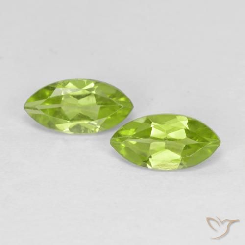 1.25ctw Natural Verde medio Peridoto, Marquesa, VS