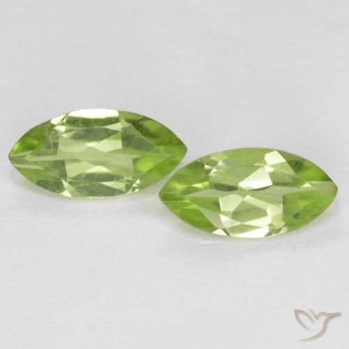 1.23ctw Natural Verde vivo claro Peridoto, Marquesa, VS