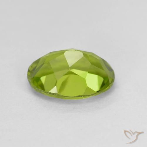Peridoto Verde vivo natural de 1.45 ct, Ovalada, VS