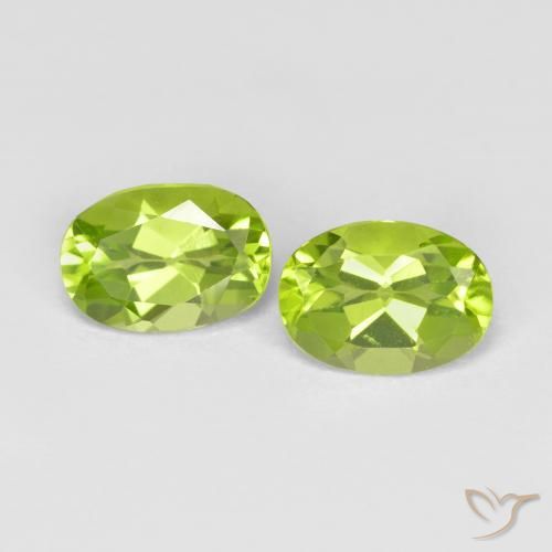 1.76ctw Natural Verde medio Peridoto, Ovalada, VS