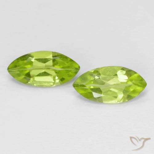 1.16ctw Natural Verde medio Peridoto, Marquesa, VS