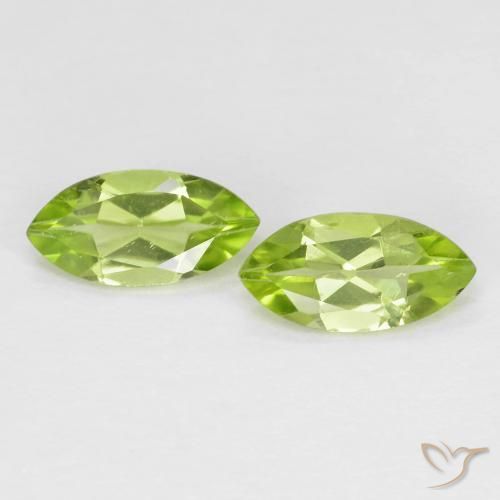 1.15ctw Natural Verde medio Peridoto, Marquesa, VS