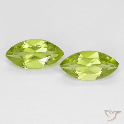 1.24ctw Natural Verde amarillento Peridoto, Marquesa, VS