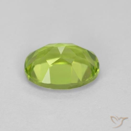 Peridoto Verde vivo natural de 1.49 ct, Ovalada, VS
