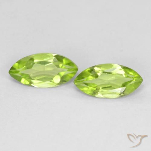 1.15ctw Natural Verde vivo Peridoto, Marquesa, VS