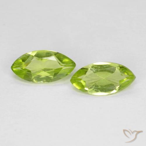 1.15ctw Natural Verde vivo claro Peridoto, Marquesa, VVS-VS