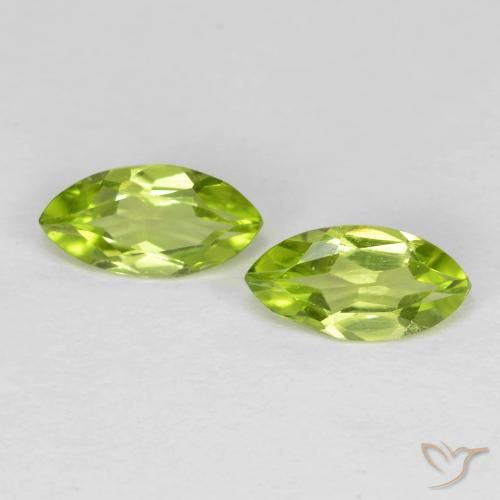1.15ctw Natural Verde claro Peridoto, Marquesa, VVS-VS