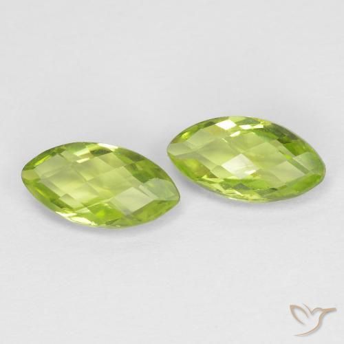 1.26ctw Natural Verde amarillento Peridoto, Marquesa, VVS-VS