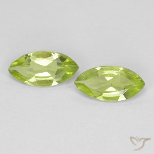 1.04ctw Natural Verde amarillento Peridoto, Marquesa, VS