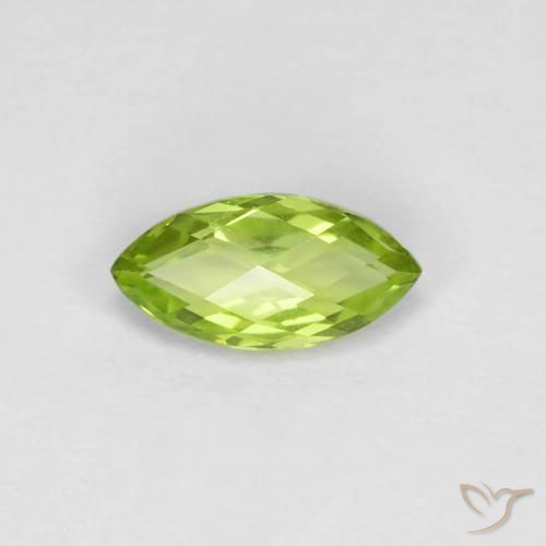 0.66ct Natural Verde claro Peridoto, Marquesa, VVS-VS