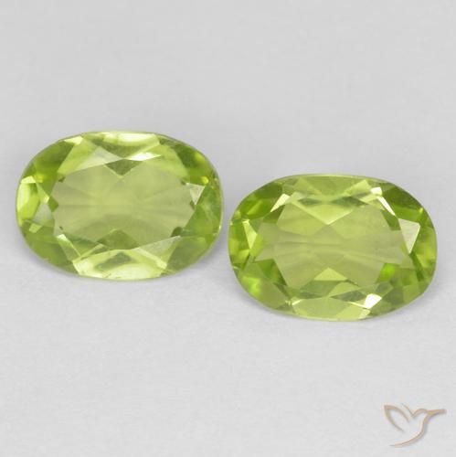 1.51ctw Natural Verde vivo Peridoto, Ovalada, VS