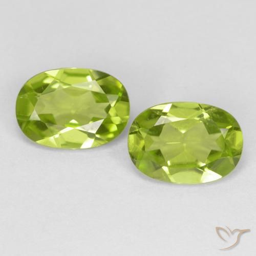 1.69ctw Natural Verde vivo Peridoto, Ovalada, VS