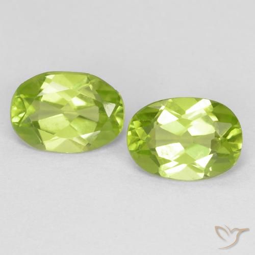 1.67ctw Natural Verde vivo Peridoto, Ovalada, VS