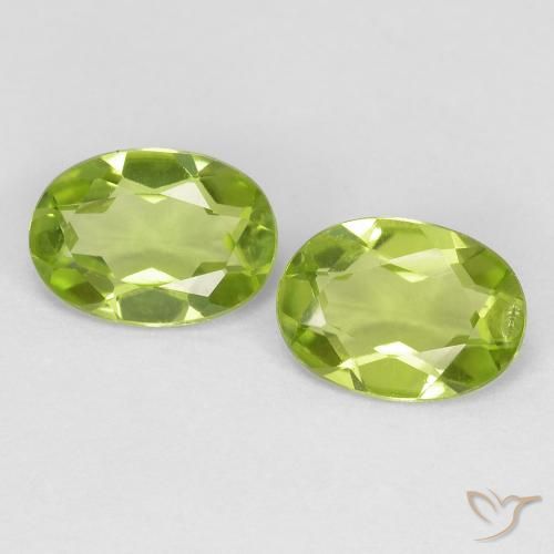1.49ctw Natural Verde vivo Peridoto, Ovalada, VS