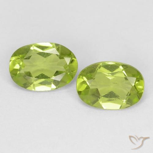 1.57ctw Natural Verde vivo Peridoto, Ovalada, VS