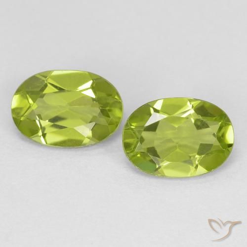 1.72ctw Natural Verde medio Peridoto, Ovalada, VS