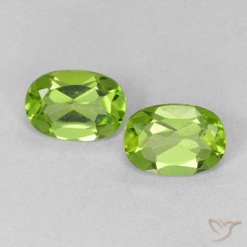 1.59ctw Natural Verde vivo Peridoto, Ovalada, VVS-VS