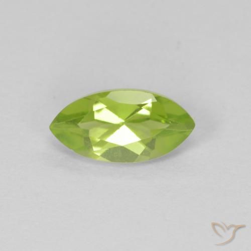 0.72ct Natural Verde medio Peridoto, Marquesa, VS