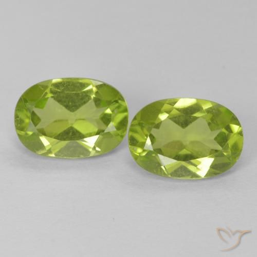 1.79ctw Natural Verde medio Peridoto, Ovalada, VVS-VS