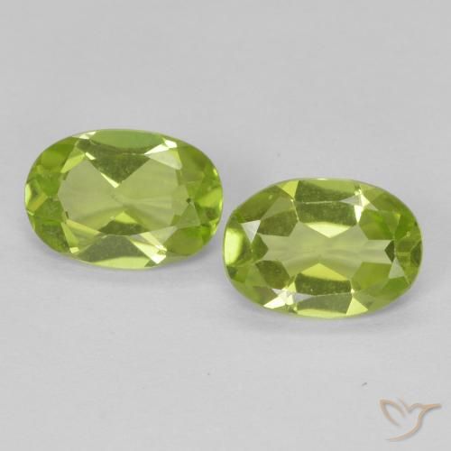 1.38ctw Natural Verde vivo Peridoto, Ovalada, VS