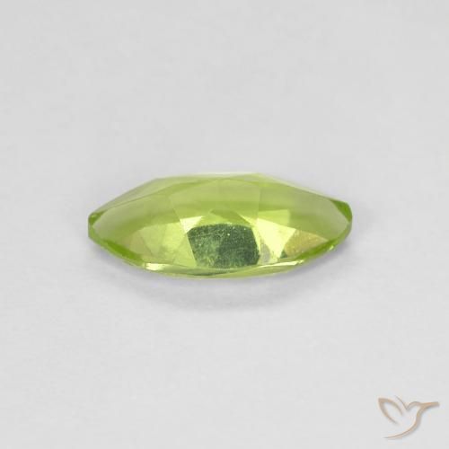 Peridoto Verde vivo natural de 0.64 ct, Marquesa, VS
