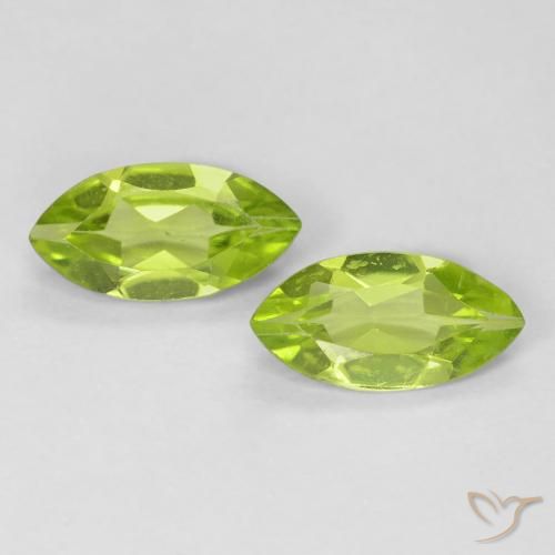 1.11ctw Natural Verde claro Peridoto, Marquesa, VS