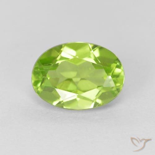 1.43ct Natural Verde medio Peridoto, Ovalada, VS