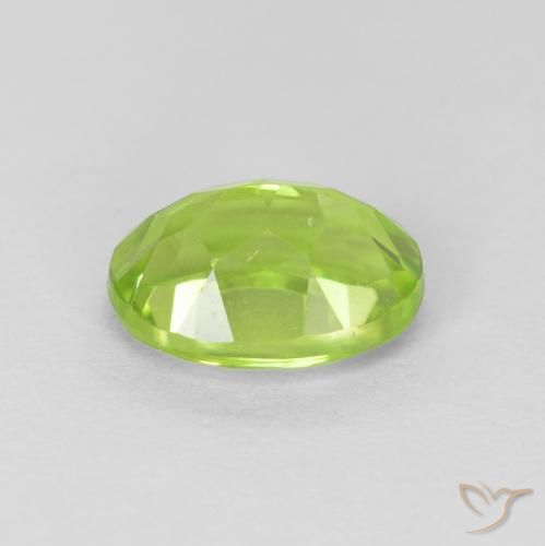 Peridoto Verde medio natural de 1.43 ct, Ovalada, VS