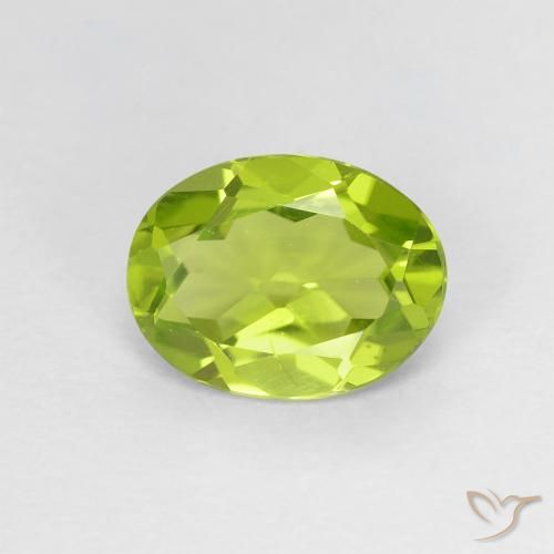 1.21ct Natural Verde medio Peridoto, Ovalada, VS