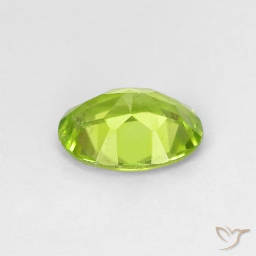 Peridoto Verde vivo natural de 1.13 ct, Ovalada, VS
