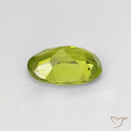 Peridoto Verde Oliva natural de 1.15 ct, Ovalada, VS