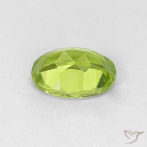 Peridoto Verde claro natural de 1.21 ct, Ovalada, VVS-VS