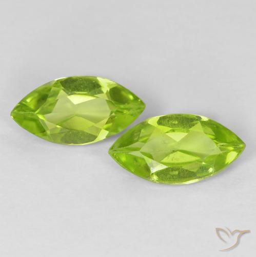 1.10ctw Natural Verde claro Peridoto, Marquesa, VS